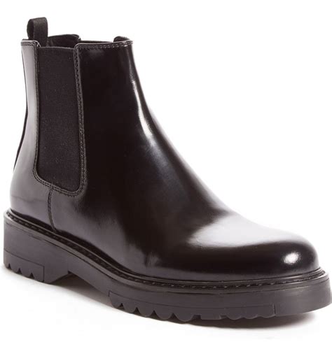 prada boots leather lug sole|Prada chelsea boots.